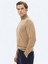 Deve Tüyü Tam Balıkçı Yaka Düz Örgü Yün Karışımlı Triko Kazak 8
