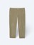 Bej Dokuma Loose Fit Kadife Casual Pamuk Karışımlı Pantolon 6