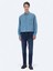 İndigo Slim Fit Denim Pamuk Karışımlı Pantolon 5