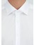 Beyaz Regular Fit Ütü İstemeyen Dokuma Klasik %100 Pamuk Gömlek 6