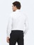 Beyaz Düz Slim Fit Dokuma Klasik %100 Pamuk Gömlek 10