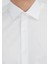 Beyaz Regular Fit Dokuma Klasik %100 Pamuk Gömlek 7