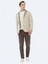 Bej Regular Fit Kapüşonlu Casual Örme Mont 10