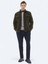 Haki Regular Fit Gömlek Yaka Casual Örme Mont 6