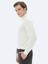 Ekru Yarım Balıkçı Yaka Düz Örgü Yün Karışımlı Triko Kazak 8