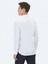 Beyaz Düz Slim Fit Dokuma Klasik %100 Pamuk Gömlek 7
