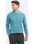 Koyu Mint Polo Yaka Selanik Pamuk Karışımlı Triko Kazak 7