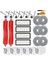26 Adet Roborock Qv 35A / Qv 35S / Qr 798 / Qr 598 Yedek Parçalar Vakum Fırçası Hepa Filtre Paspas Bezi Toz Torbası (Yurt Dışından) 1