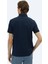 Lacivert Düz Polo Yaka %100 Pamuk T-Shirt 5