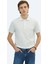 Beyaz Düz Polo Yaka %100 Pamuk T-Shirt 2