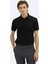 Siyah Düz Polo Yaka %100 Pamuk T-Shirt 2