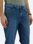 Orta Mavi Slim Fit Çevre Dostu Denim Pamuk Karışımlı Pantolon 6
