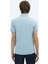 Mavi Düz Polo Yaka %100 Pamuk T-Shirt 5