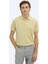 Sarı Düz Polo Yaka %100 Pamuk T-Shirt 6