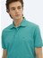 Nil Yeşili Düz Polo Yaka %100 Pamuk T-Shirt 4