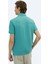 Nil Yeşili Düz Polo Yaka %100 Pamuk T-Shirt 5