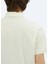 Kırık Beyaz Düz Polo Yaka %100 Pamuk T-Shirt 5