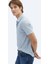 Mavi Baskılı Polo Yaka Pamuk Karışımlı T-Shirt 8