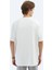 Ekru Düz Bisiklet Yaka T-Shirt 6