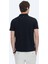 Siyah Desenli Polo Yaka Pamuk Karışımlı T-Shirt 9