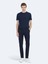 Lacivert Dokuma Regular Fit Casual Pamuk Karışımlı Pantolon 6