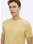 Sarı Bisiklet Yaka Düz Örgü Triko 6