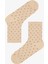Kahve Bej Relax Dotted 5li Soket Çorap 10