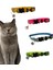 Renkli Desenli Ayarlanabilir Kedi Tasması 10 mm 18/28 cm - Zilli, Güvenli Tokalı 2