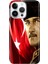 iPhone 15 Pro Max Kılıf Desenli Baskılı Tpu Rubber Kapak Mustafa Kemal 1