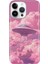 iPhone 15 Pro Max Kılıf Desenli Baskılı Tpu Rubber Kapak Pembe Ufo 1