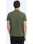 Haki Düz Polo Yaka %100 Pamuk T-Shirt 8