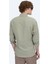 Haki Oversize Fit Dokuma Casual Gömlek 7