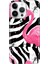 iPhone 15 Pro Max Kılıf Desenli Baskılı Tpu Rubber Kapak X-Flamingos 1