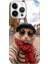 iPhone 15 Pro Max Kılıf Desenli Baskılı Tpu Rubber Kapak Selfie Cat 1