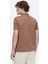 Kahverengi Polo Yaka Pamuk Karışımlı T-Shirt 6