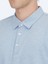 Açık Mavi Polo Yaka Pamuk Karışımlı T-Shirt 5