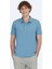 Mavi Polo Yaka Pamuk Karışımlı T-Shirt 2