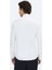 Beyaz Düz Regular Fit Dokuma Casual %100 Pamuk Gömlek 10