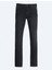 Siyah Slim Fit Denim Pamuk Karışımlı Pantolon 5
