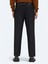 Siyah Düz Dokuma Regular Fit Casual Pantolon 5