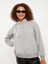 Lcw Vision Gri Kapüşonlu Düz Uzun Kollu Kadın Sweatshirt 2