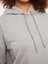 Lcw Vision Gri Kapüşonlu Düz Uzun Kollu Kadın Sweatshirt 4