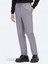 Gri Düz Dokuma Jogging Fit Casual Pantolon 4