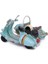Dekoratif Metal Scooter Sepetli 4