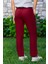 Beli Lastikli Multi Çift Cepli Müslin Kadın/erkek Unisex Yazlık Pantolon Bordo Brd 2