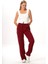 Beli Lastikli Multi Çift Cepli Müslin Kadın/erkek Unisex Yazlık Pantolon Bordo Brd 9