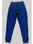 Parlak Kadife Cepli Pantolon Eşofman Pijama Altı Unisex Lastikli Paça Lacivert 1