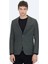 Haki Modern Fit Yün Karışımlı Ceket 7