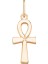 Rose Altın Mini Ankh Kolye Ucu 1
