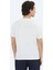 Beyaz Düz Bisiklet Yaka %100 Pamuk T-Shirt 7
